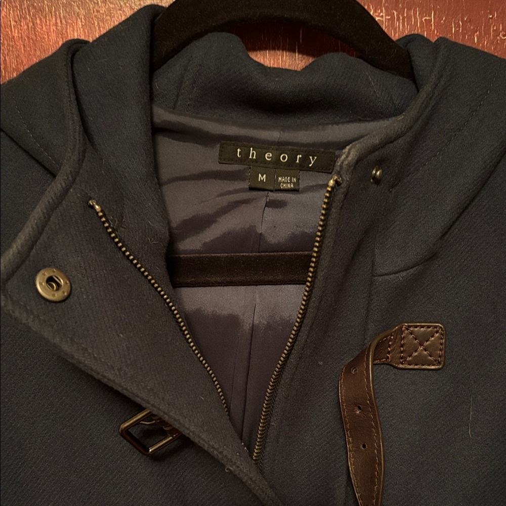 Theory wool Toggle Coat - Picture 2 of 3